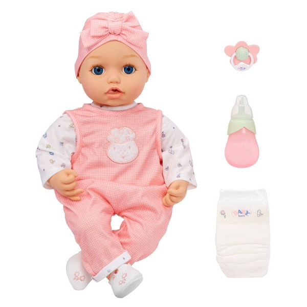 Muñeca Bebé Real BABY Born Annabell - Ojos Azules: Sonidos, Cuerpo Suave, Incluye Chupete y Ropa