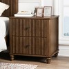 Dexmalle Modern Wood NightStand with Metal Handle - 4 of 4