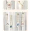 Tree City Natural Simple Wooden Beads Baby Blue Rainbow Decorative Curtain Tieback - 4 of 4