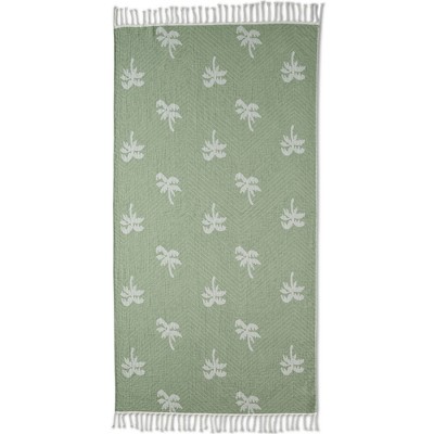 Lands' End Coast Clear Sand Resistant Turkish Cotton Beach Towel