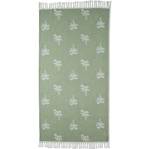 Lands' End Coast Clear Sand Resistant Turkish Cotton Beach Towel - 1 of 2