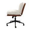Mandy Mid Century Modern Home Armless Office Chair with Wide Seat and Heavy-duty Base | HULALA HOME - 4 of 4