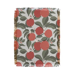 Cuss Yeah Designs Abstract Red Apples Woven Throw Blanket - Deny Designs - 1 of 4