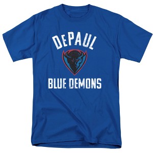 Men's DePaul University Official DePaul Blue Demons Logo Adult T-Shirt - 1 of 4