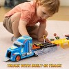 Joyfy Foldable Decks Carrier Truck Set,5FT Race Track,Track Truck Toy with Lights & Sounds, Easter Birthday Gift for Boys & Girls Ages 2 3 4 5 - 3 of 4