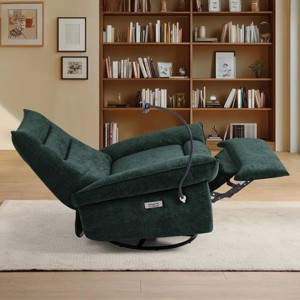 Nebula Vortex 38.98'' Velvet Upholstered Power Recliner - 1 of 4