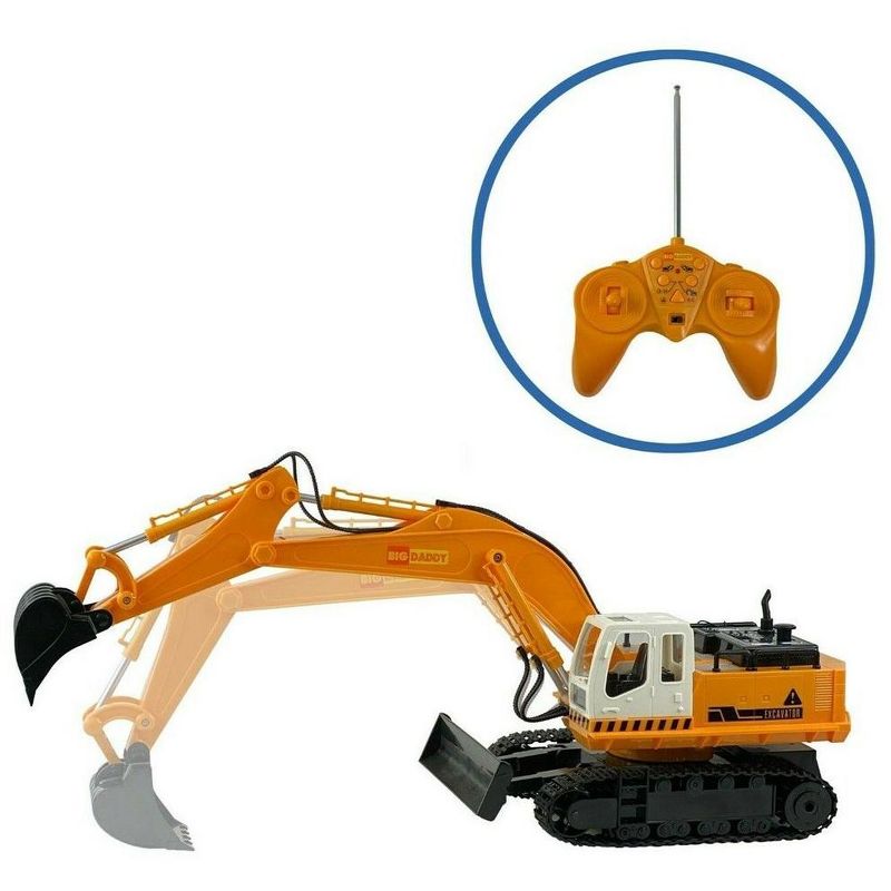 Big-Daddy Full Functional Excavator, Electric Rc Remote Control Construction Tractor Toy, 2 of 6