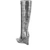 Bass Head Croco Metallic Long Boots - 3 of 4