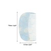 Unique Bargains Retro Anti-Static Pocket Size wide-tooth for Thick Curly Hair Detangling Combs Blue 1 Pc - 4 of 4