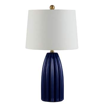 Kayden Ceramic Table Lamp  - Navy Blue - Safavieh