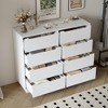ORRD White 8-Drawer Dresser for Bedroom, 47.2" Long Clothing Storage Cabinet with Wide Top, Chest of Drawers for Living Room & Entryway - 3 of 4