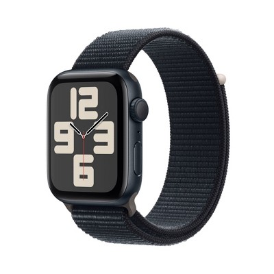 Apple Watch SE GPS (2023, 2nd Generation) 40mm Midnight Aluminum Case with  Midnight Sport Loop