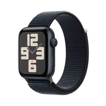  Apple Watch SE (GPS, 44mm) - Space Gray Aluminum Case with  Black Sport Band (Renewed) : Electronics