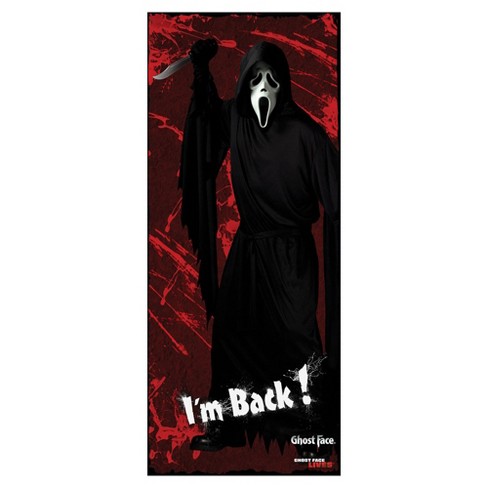 Funworld Ghost Face Door Cover Halloween Decor - image 1 of 3