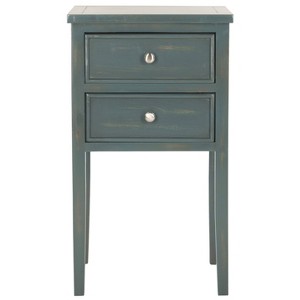 Toby End Table - Teal - Safavieh , Blue