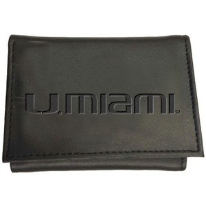 Evergreen NCAA Miami Hurricanes Black Leather Trifold Wallet Officially Licensed with Gift Box - 1 of 1