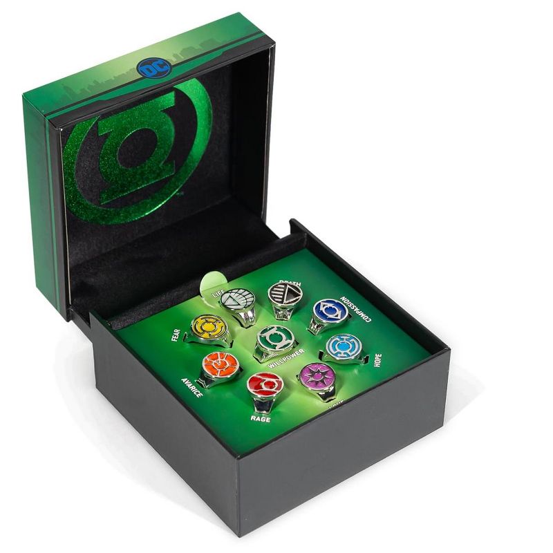 SalesOne LLC DC Comics Green Lantern Power Rings Emotional Spectrum Power Rings | 9 Ring Set, 1 of 8