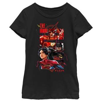 Girl's The Flash comics Book Superheroes Logo T-Shirt