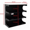 NicBex 15" 4-Tier Bookshelf with Minimalist Storage Shelves Floor Bookcases for Living Room Home Office - 3 of 4