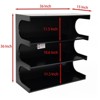 NicBex 15" 4-Tier Bookshelf with Minimalist Storage Shelves Floor Bookcases for Living Room Home Office - image 3 of 4