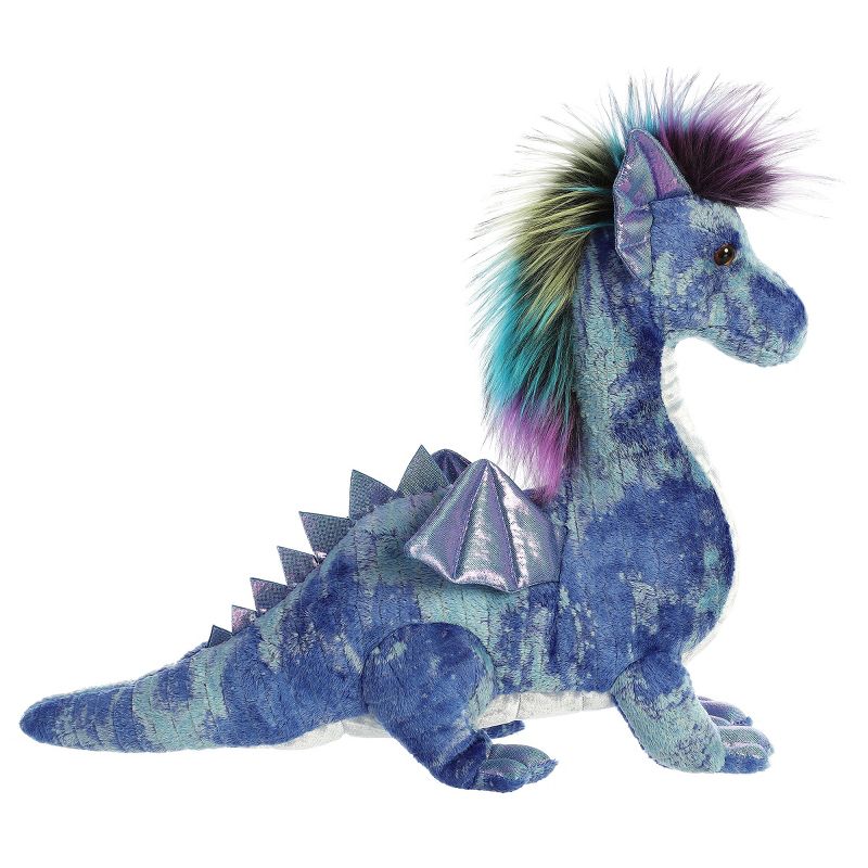 Aurora Luxe Boutique 17" Zion Dragon Blue Stuffed Animal, 3 of 6