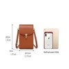 FATMOON Crossbody Purse for Women, Mini Soft Real Leather Handbags Purses Sling Cowhide Shoulder Bag Adjustable Shoulder Strap - 3 of 4