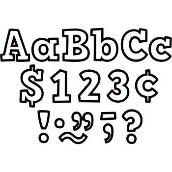 White 4-Inch Casual Uppercase/Lowercase Combo Pack Ready Letters® | mysite