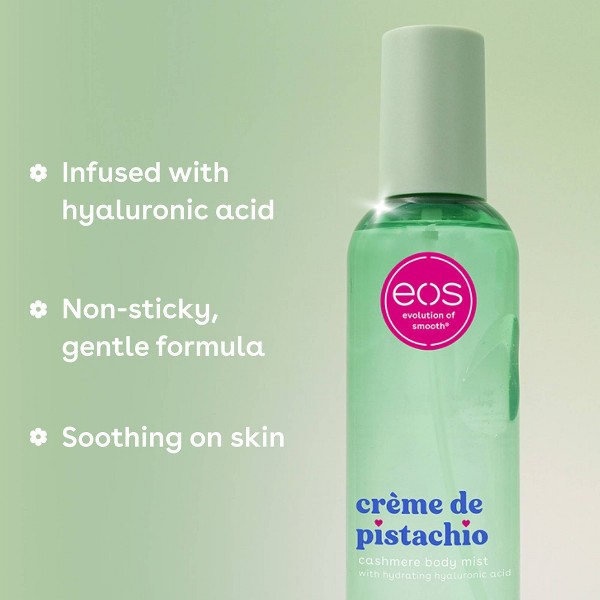 Eos Cashmere Body Mist - Crema de Pistacho - 6 fl oz: Cantidad de paquete 1, Spray corporal 6