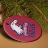 American University Eagles Logo Porcelain Holiday Christmas Tree Ornament - 4 of 4