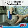 Lola Products Natural Cellulose Scrub Sponges, All Purpose Scrubber Sponge, Made of Cellulose, Sustainable, Dishwasher Safe, Non-Stick, 12 Pack - 2 of 4
