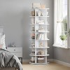 Coucheta 7-Tier Spinning Shoe Rack - Free-Standing Rotating Organizer - Holds 42 Pairs - 23.23" Round - 2 of 4