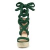 Allegra K Women's Espadrille Platform Wedges Heel Lace Up Sandals - 2 of 4
