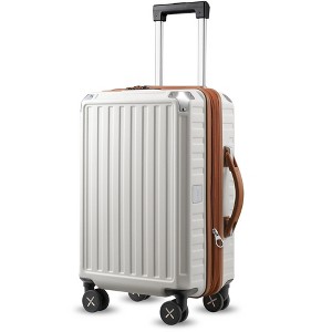 LUGGEX Carry On Luggage 3 Piece Sets,Durable PC Expandable Hardshell Suitcase with Spinner Wheels - 1 of 4