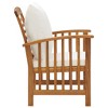 vidaXL Set of 2 Acacia Wood Patio Chairs with Cushions - Solid Construction, Comfort Seating, Stylish Design for Garden, Patio, Terrace - 4 of 4