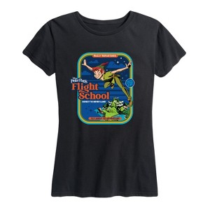 Women's - Peter Pan - Flight School Direct to Never Land Short Sleeve Graphic T-Shirt - 1 of 4