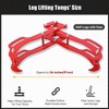 Log Tongs, Log Lifting Tongs Heavy Duty Grapple Timber Claw, Claw Lumber Skidding Tongs Logging Grabber, Timber Claw Hook, Red - 2 of 4