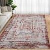 Nasitip Modern Abstract Area Rug,Machine Washable & Non-Slip, Soft Low Pile for Easy-Living Rooms - 4 of 4