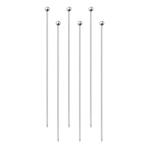 Unique Bargains Stainless Steel Drink Appetizer Bead Head Cocktail Picks 8.2" - 1 of 4