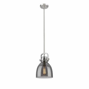 Newton Bell - 1 Light Stem Hung Pendant In Industrial Style-11.75 Inches Tall and 8 Inches Wide - 1 of 1