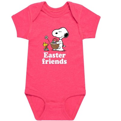 Boys' Peanuts Easter Friends  - Heather Hot Pink - 6 Months