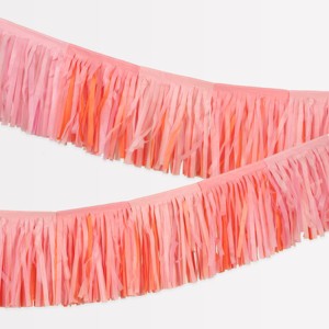 Meri Meri Pink Fringe Garland (11.5' with excess cord - Pack of 1) - 1 of 4