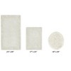 Edge Bath Rug 100% Premium Cotton Ultra-Soft Water Absorbent Tufted Solid Reversible 3 Piece Bathroom Rug Set for Machine Washable Bathmat - 2 of 4