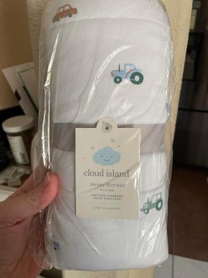 Jersey Knit Reversible Blanket - Cloud Island™ Garden Floral : Target