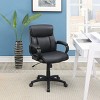 Modern Office Chair with Upholstered Extra Cushion and Adjustable Height for Home Office Seating -3irtyhousy - 2 of 4