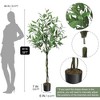 Artificial Tree Plant Eucalyptus Tree 5 FT Tall, Modern Large Fake Plant Decor in Pot for Indoor Outdoor,Home Office Ideal Housewares,Eucalyptus Tree - 3 of 4