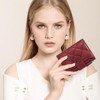 BEAFUP Small Wallets for Women - RFID Blocking Leather Bifold Purse with 15 Card Slots & Coin Pocket for Daily Use,Travel,Work - 2 of 4