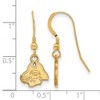 Black Bow Jewelry 14k Yellow Gold Plated Sterling Silver East Carolina Pirates NCAA Dangle Earrings - 2 of 3