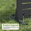 PexFix 72 in. x 47 in. Outdoor Privacy Rectangle Screen Galvanized Steel Panel Divider in Black - 4 of 4