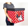 Ukonic Disney Mickey & Minnie 15-Inch Storage Bin Cube Organizers with Lids | Set of 2 - image 3 of 4