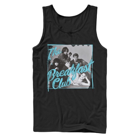 Men's The Breakfast Club Grayscale Character Pose Tank Top - Black ...